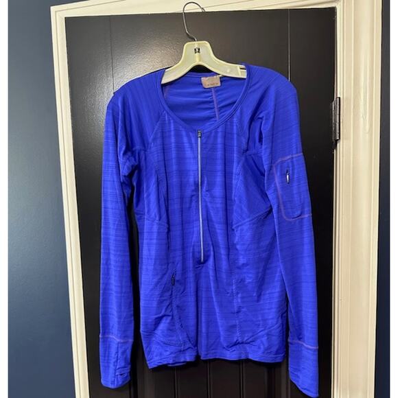 Athleta Pacifica Long Sleeve Top – Large – Royal Blue - Picture 2 of 2